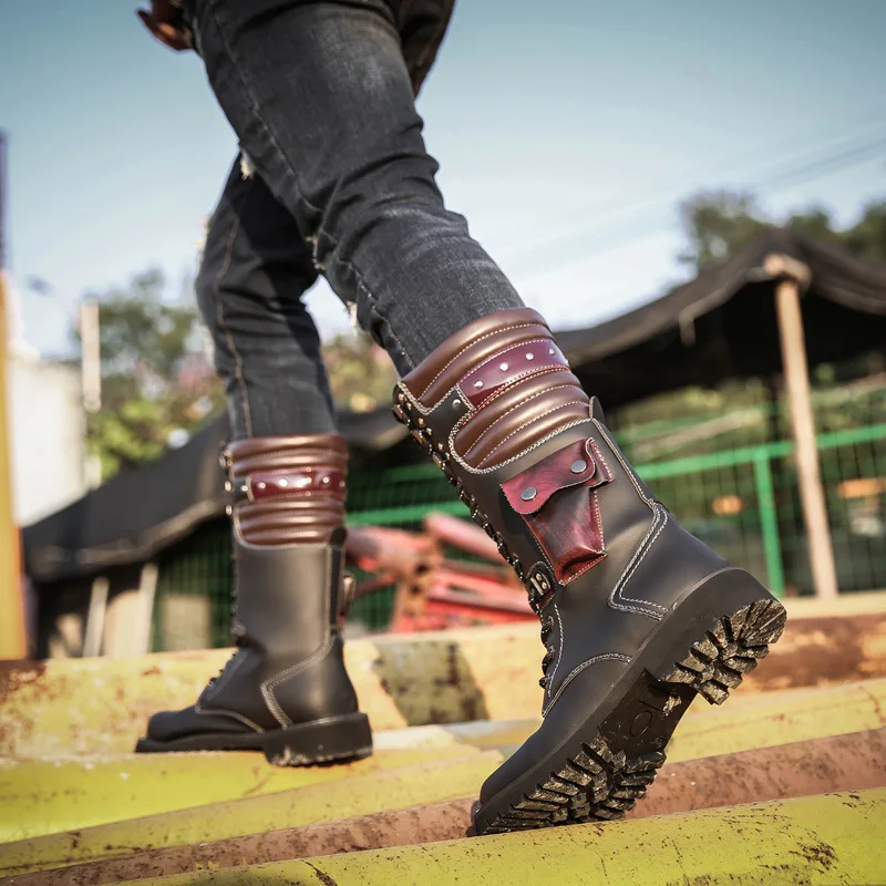 Men Knee High Leather Boots Wi - Men'S Shoes Hey Dude 评论和价格