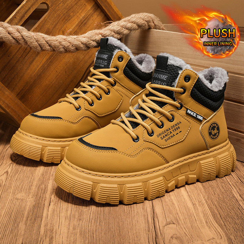 Winter Velvet High Top Men's B - Men'S Shoes With Height Increase 评论和价格