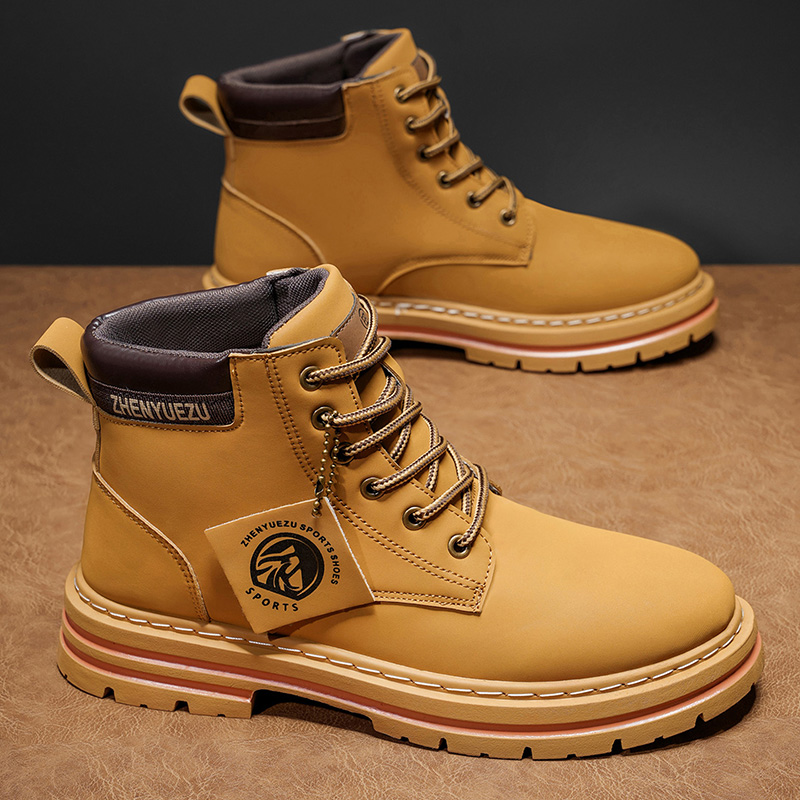 Autumn and Winter Retro Short  - Men'S Shoes Increase Height 评论和价格