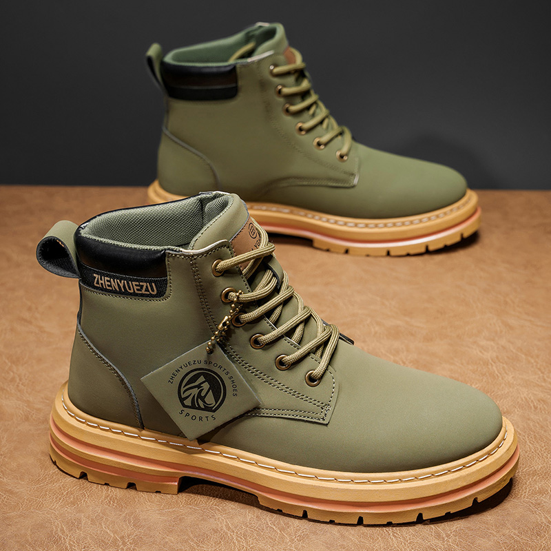 Autumn and Winter Retro Short  - Men'S Shoes Increase Height 评论和价格